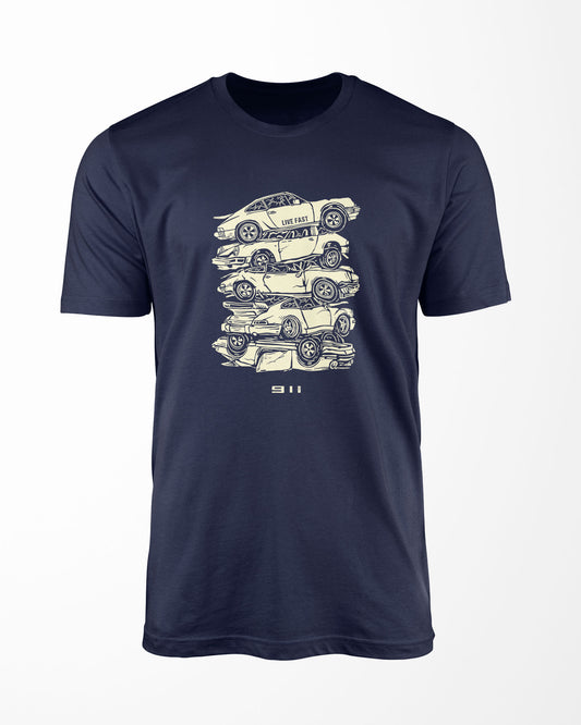 911 Junk Yard - Live Fast t-shirt