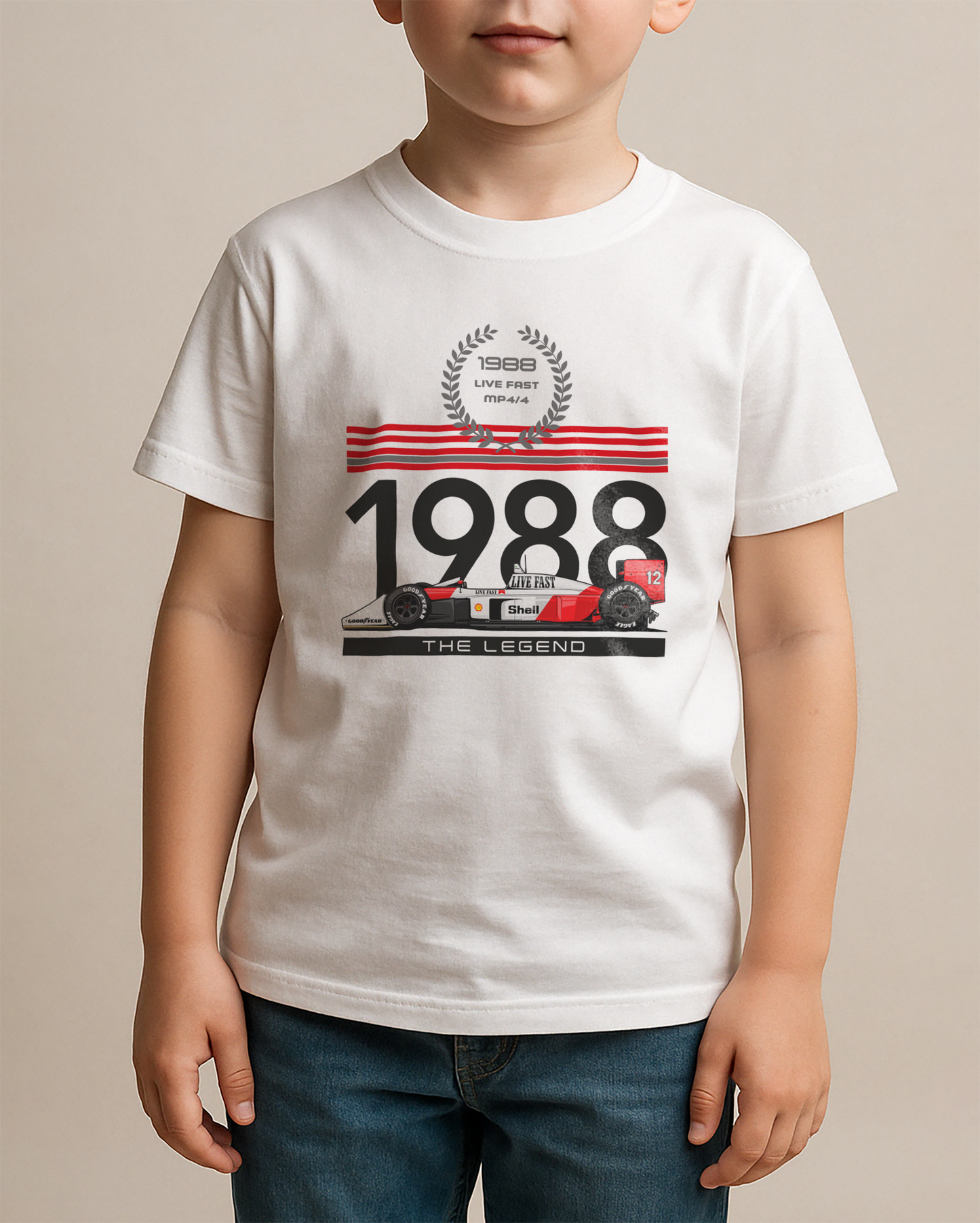 Mclaren MP4/4 1988 Toddler Short Sleeve Tee