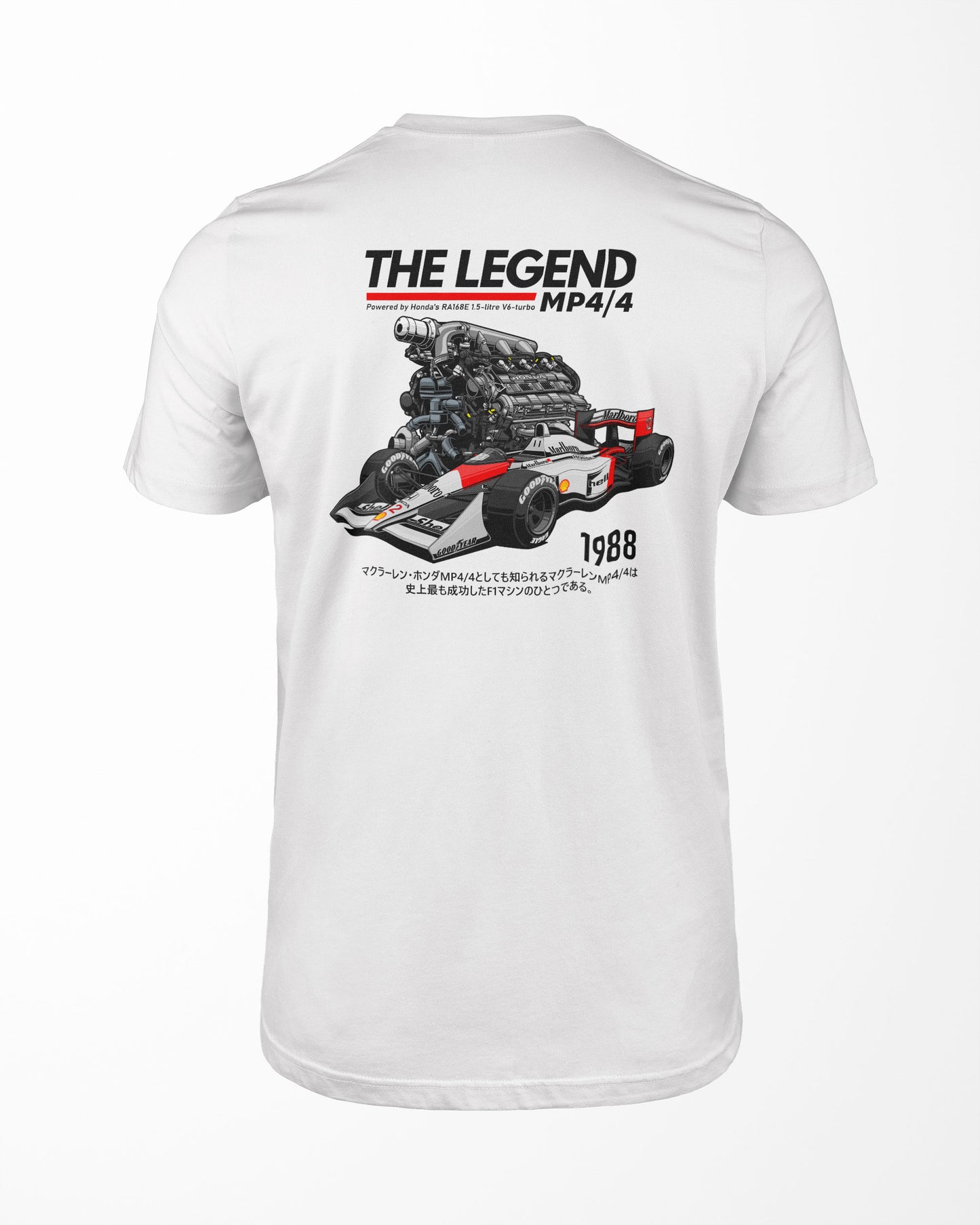 The Legend MP4/4 - 1988 White t-shirt