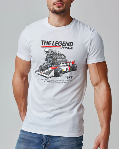 The Legend MP4/4 - 1988 White T-Shirt