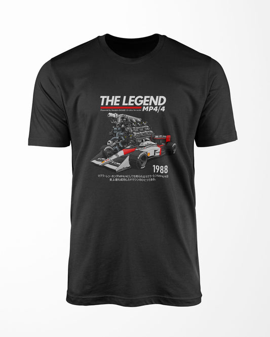 The Legend MP4/4 - 1988 Black T-Shirt