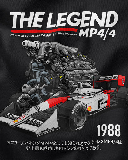 The Legend MP4/4 - 1988 Black T-Shirt